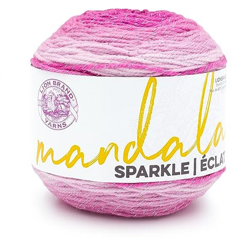 Lion Brand Yarn Mandala Sparkle Garn, Widder