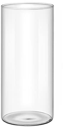 Vase Cylindrique en Acrylique - Multifonctionnel Droit en Verre à Haute Teneur en Borosilicate, Pot de Fleur de Paysage Hydroponique, Décoration de la Maison (8,5x20cm)