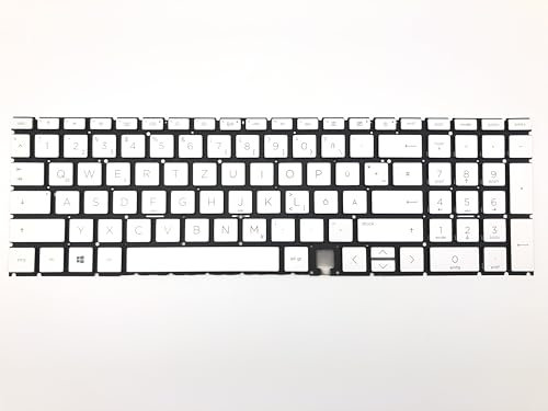 DEUTSCHE - Tastatur Keyboard Silber kompatibel für HP Envy 17-1000