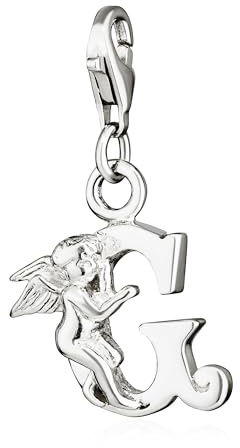 NKlaus Bracelet Bead Charm - Anhänger Buchstabe G 925 Silber Alphabet für Armband 15189