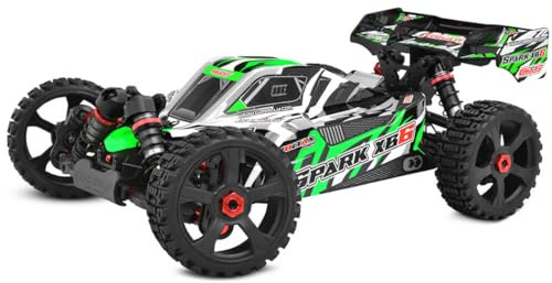 Corally RC Auto Spark XB-6 RTR Grün 4WD 1:8 Buggy 6S Brushless Power - No Battery No Charger