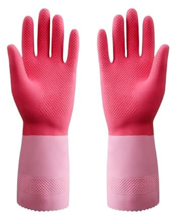 Gants Nettoyage Gants de nettoyage cuisine gants de vaisselle imperméables nettoyage ménager Gants Vaisselle (Color : Green, Size : S)