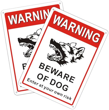 Haustierschilder (Red-attention Dog)