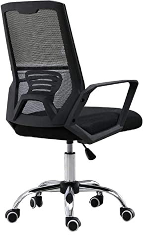 UsmAsk Bürostuhl, Schreibtischstuhl, Computerstuhl, Lift-Drehstuhl, Büro-Schreibtischstuhl, Konferenzstuhl, Netzrücken, Spielstuhl, Arbeitsstuhl (Farbe: Schwarz), Vollmond (Schwarz)