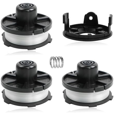 Newtic 3 Stücke Fadenspulen für Makita Trimmer Rasentrimmer, Fadenspule DUR181 DUR181Z DUR181RF 195858-1/196146-9, Fadenspulen ersatzspule für Akku Trimmer Rasentrimmer