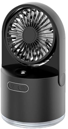 zwxqe Small Desktop Cooling Fan, Small Rechargeable Personal Space Cooler, Living Room Desktop Fan | Cool Mist Fan for School, Home, Nursery, Living Room, Bedroom, Study, Personal Fan for Desk