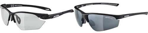 ALPINA TWIST FIVE S HR V - Selbsttönende, Bruchfeste & Beschlagfreie Sport- & Fahrradbrille & TRI-EFFECT 2.0 - Indiv. Anpassbare, Bruchsichere Wechselscheiben Sport- & Fahrradbrille