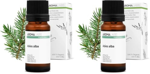 BIO - White FIR Essential Oil - 10mL - 100% Pure, Natural, Chemotyped and AB Certified - AROMA LABS (French Brand) (Pack of 2)