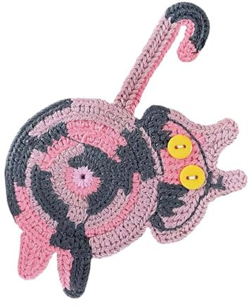 Untersetzer in Katzenform, niedliche Matte für Kätzchen, Kissen für Tassen, Kaffee, Tee, Getränke, Tischdekoration für Katzenliebhaber, Geschirrmatte