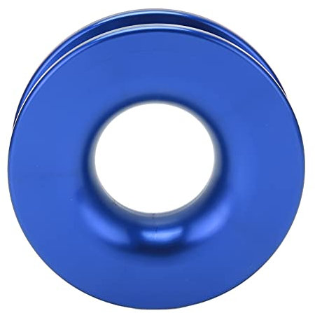 Winch Snatch Recovery Ring 41000lbs Bruchfestigkeit Weicher Schäkel mit Seilen ATV UTV (Blau)