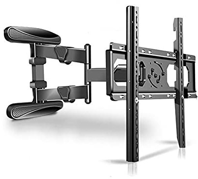 QWAXTRIW TV Monitor Holder Rack 40-80 Wall-Mounted TV Bracket Steel 180°Rotating Fixed Wall TV Bracket Expansion Tilt TV Mount with 9.8×15.7 inch Wall Panel Holds Up，