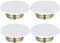 SEWACC 4 Stück Sprinklerkopf-Abdeckplatten Sprinkler-Abdeckplatten Zum Schutz des Deckensystems