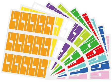 300 etiquetas autoadhesivas para cables resistentes al desgarro