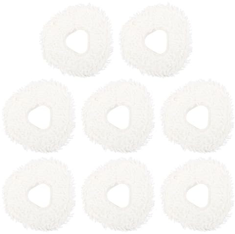 BOXOB 8stk Ersatz Wischpads für Narwal Freo Pro X Ultra/Freo Z Ultra / T10 / J3 / J4, Hochwertige Waschbare und Wiederverwendbare Mikrofaser Mopptücher Roboter-Staubsauger-Zubehör (Weiß)