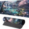 Large Mouse Mat 800x400mm, Extended Mouse Mat Landscape Mouse Pad Green Desk Pad, Adults Kids Gaming Mouse Pad, Keyboard Pad with Stitched Edges Non-Slip Rubber Base for Desk Decor, Gifts for Men 4-C