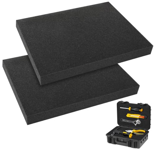 Wapasezyar Corte de espuma, placa de espuma para tapicería y cojín de asiento, rejilla de espuma como plantilla para herramientas para cortar tú mismo (400 x 300 x 40 mm, 2)