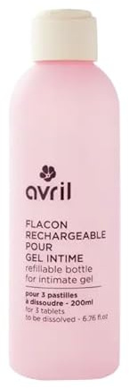 Avril Flacon Rechargeable pour Gel Intime – Flacon Réutilisable Éco-Responsable, Compatible Gels Intimes à Reconstituer