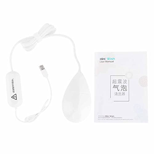 Mini lavavajillas ultrasónico portátil, lavaplatos multifunción USB, compacto blanco 12.3x7x4 cm - limpieza profunda y rápida, protección automática, ideal para hogar y viajes