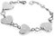 JewelryWe Herz Armband Damen Vaterunser: Edelstahl Englisch Bibel Gebet Kreuz Religiös Design Armkette Herz Link Armreif Silber