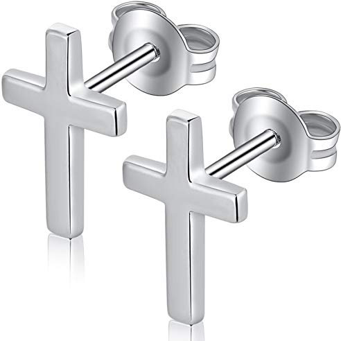 Kreuz Ohrringe Silber Ohrringe Männer Kreuz Stecker Silber Ohrringe Kreuz Ohrringe Herren Kreuz Ohrringe Klein Kreuz Ohrringe Stecker Echt Silber Ohrstecker Kreuz Damen Ohrringe Kreuz Groß