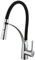 DP Bath Arandano -Robinet Mitigeur de cuisine avec douchette extractible, bec haut, noir