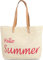 normani Strandtasche Schultertasche Handtasche Umhängetasche mit Sommer Design und großem Volumen Farbe Hello Summer