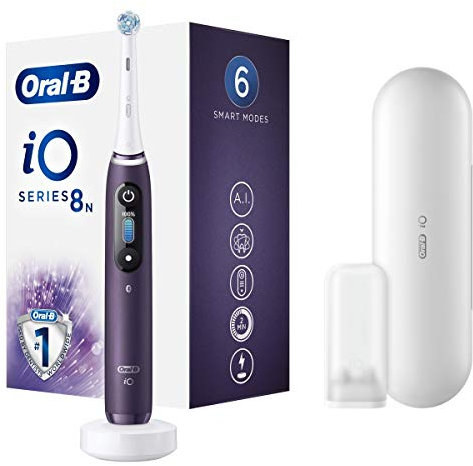 Oral-B Braun iO 8n Elektrische Zahnbürste, Violett, 1 Stück