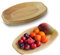 DISPOSABLE GREEN Platos desechables ovalados, bandeja para servir Areca, plato de servir para fiestas, bodas, catering y más, 25 cmx36 cmx2 cm, 10 piezas