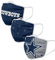 FOCO Dallas Cowboys NFL Face Covering 3Pack Face Mask Forever Collectibles - One-Size