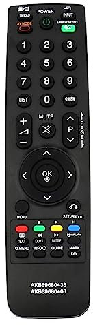 VINABTY AKB69680438 Telecomando sostitutivo compatibile con LG LCD TV 32LF2510 32LG2100 32LG2200 32LH2000 32LH2010 32LH3000 32LH3010 32LH3800 32LH4000 32LH4010 32LH4020 37LF2500 37LF2510 37LG2100