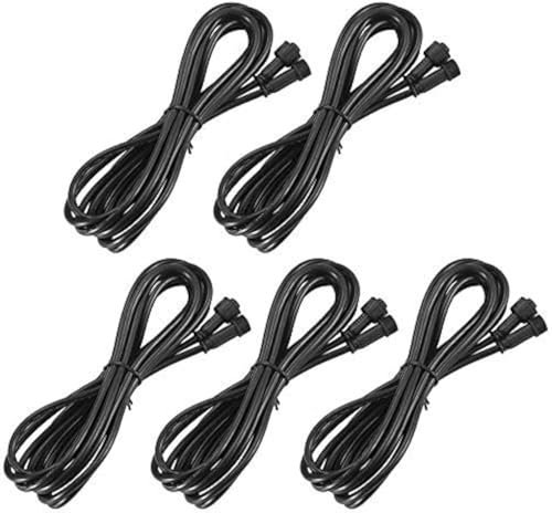 GEYUEYA Home 5pcs 1M 4Pin Verlängerungskabel, IP67 Wasserdicht Extender für LED Bodeneinbauleuchten Bodeneinbaustrahler Led Einbaustrahler Außen
