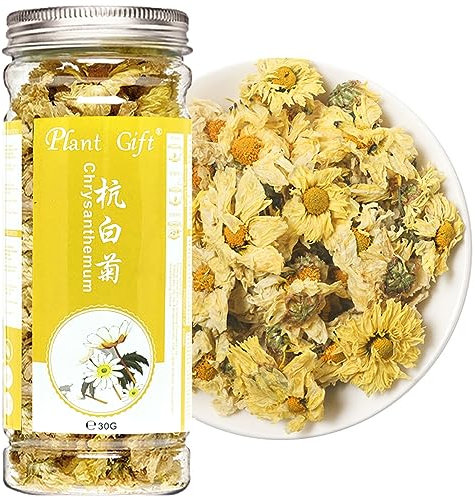 Plant Gift White Ju Bud, 30G/1oz HangZhou White Ju Flower Tea, Chinese Herbel Tea, Flower Tea