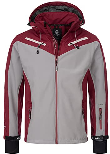 Rock Creek Softshelljacke Herren Outdoor H-286 | Wasserabweisende Übergangsbekleidung, funktionale Wanderjacke für Männer, Camping, Freizeit und wechselhaftes Wetter