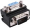 15-Pin VGA Male a Femelle M/F Angle Droit Adaptateur