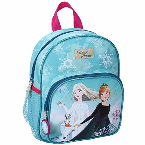 DISNEY Kinderrucksack Eiskönigin 2 The Way to Magic, Schulranzen Mädchen Kindergarten Frozen, türkis, 36