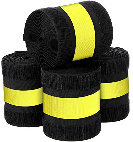 WILLBOND Office Cable Management Cover, Black and Yellow, 39.37 ft