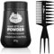 The Shave Factory Hair Styling Powder Mattifying and Volumizing Powder, mit für alle Anwendungsbereiche geeigneten Kammarten, Haarkamm und Puderwachs (Comb 034 & Styling Powder)