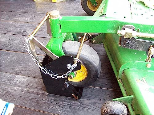 Jungle Jim's Mower Holder Large Spreader Holder - Caster Tire Lockdown for Lawn and Landscape Trailer Y
