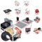 Campingküche Faltbar Mit Spüle und Gasherd Camping Box Mit Rollen Outdoor Küche Campingmöbel Camping Set (Size : Upgrade smart Version)