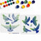 MAYJOYDIY 7 Stile Taubenvogel-Schablone 30 x 29 cm, Friedenstaube, Schablonen mit Pinsel, wiederverwendbar, für Holz, Leinwand, Papier, Stoff, Wand, Glas