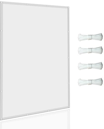 Voile d'ombrage Rectangulaire 2 x 7 m Toile Solaire et Ombre de Jardin Voile de Parasol pour Jardin Terrasse Camping, Blanc