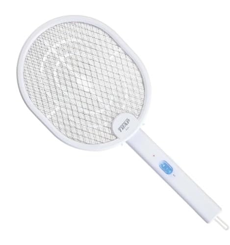 JATA MOST3540 - Raqueta Matamoscas Eléctrica y Matamosquitos. para Interior y Exterior. Cobertura de 30 m2. Recargable con USB. Modo: Fijo o Raqueta. Uso: de sobremesa o colgado