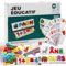 Afufu Französisch 32 Karten Buchstaben Alphabet Lernen Zahlen Spiel ab 3 Jahre, 2 in 1 Holzspielzeug Spielzeug Montessori Edukativ Kinder Activity Lernspielzeuge, Einschulung Geschenk Mädchen Junge