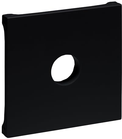 LEGRAND, SEANO Abdeckung für TV-Anschlussdose F-Typ, Farbe: Schwarz lackiert, 765365