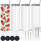 LATERN 4 Pezzi Bicchieri Dritti per Sublimazione, 600ml Acciaio Inossidabile Tazze Isolanti A Doppia Parete Lattine Bianche Vuote Per Sublimazione con Coperchio, Cannuccia, Confezione, Rivestimento