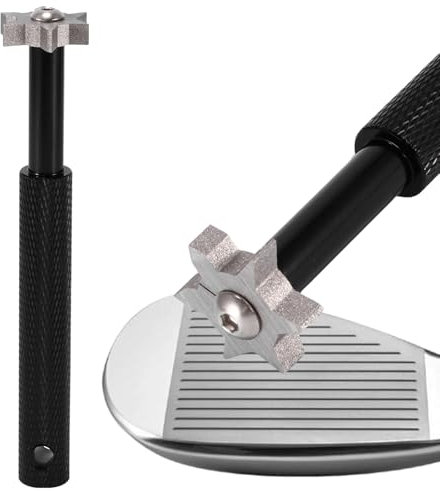 CooAooRoo Golf Club Groove Sharpener, Golf Club Cleaner And Club Repairer With 6 Knives, Re-Groove Cleaning Tool Accessories, Perfect Tool Accessories For Golf Irons, Suitable For All Golf Clubs