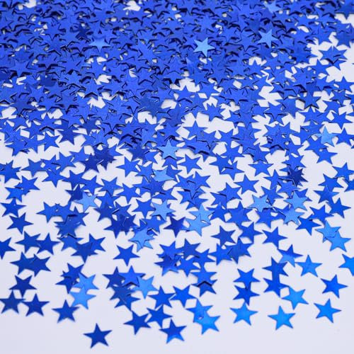 Glitzer Streudeko Sterne Konfetti Blau, Streudeko Weihnachten Silvester, Sterne Confetti Weihnachts Tischdeko, Weihnachtskonfetti Stern Deko, Glitzersterne Konfetti Geburtstag, Hochzeit, Silvester