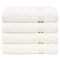 Hammetex 4er Handtücher Set, 100% Baumwolle Premium Qualität Groß 50x100cm Handtuch, Weich Saugstark Schnell Trocknendes Händehandtuch, Creme