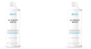 ChemLab - De-Ionised Water | Demineralised, Deionised use with Irons, Steam Cleaner, Car Batteries & Radiators, Cleaning, Aquarium - 1 Litre (Pack of 2)