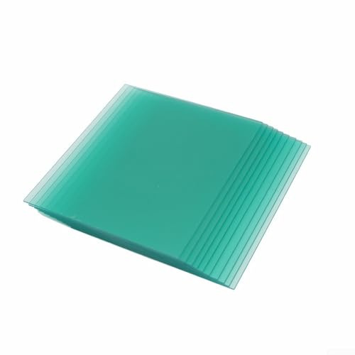 Besttoolifes Lot de 10 lentilles de protection transparentes résistantes aux hautes températures pour le soudage de la feuille de protection extérieure ou intérieure de la housse (133 x 114 mm)